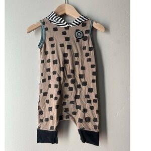 RAGS Rags to Raches Hooded Romper 12 18M Y2k Streetwear Euro Summer